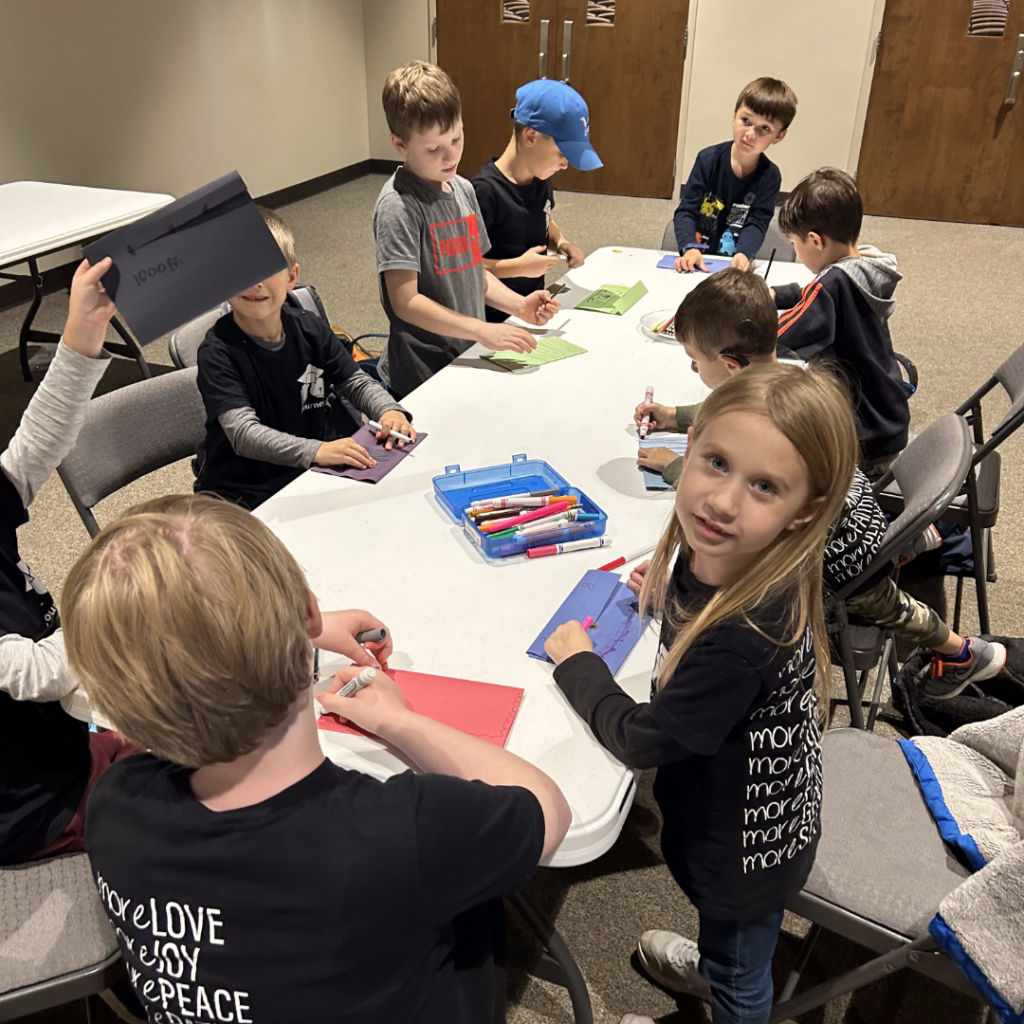 Children creating wallets